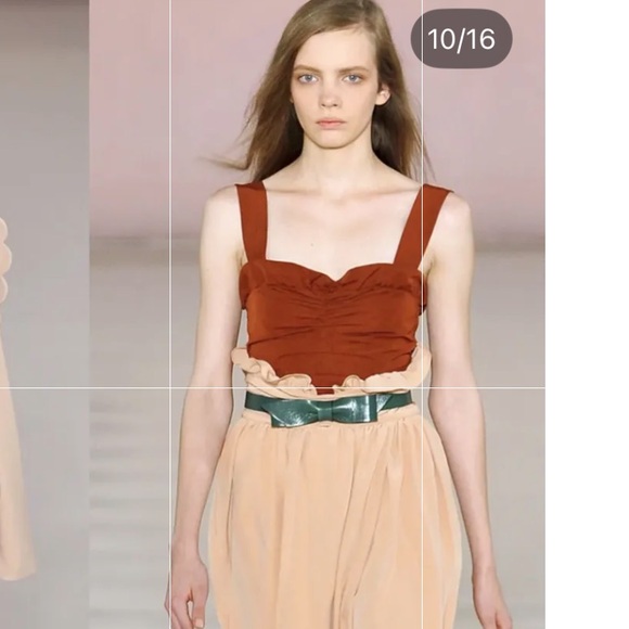 Chloe Ruffle Bralette Camisole Bustier with Gathers and Back Bow - Picture 4 of 13